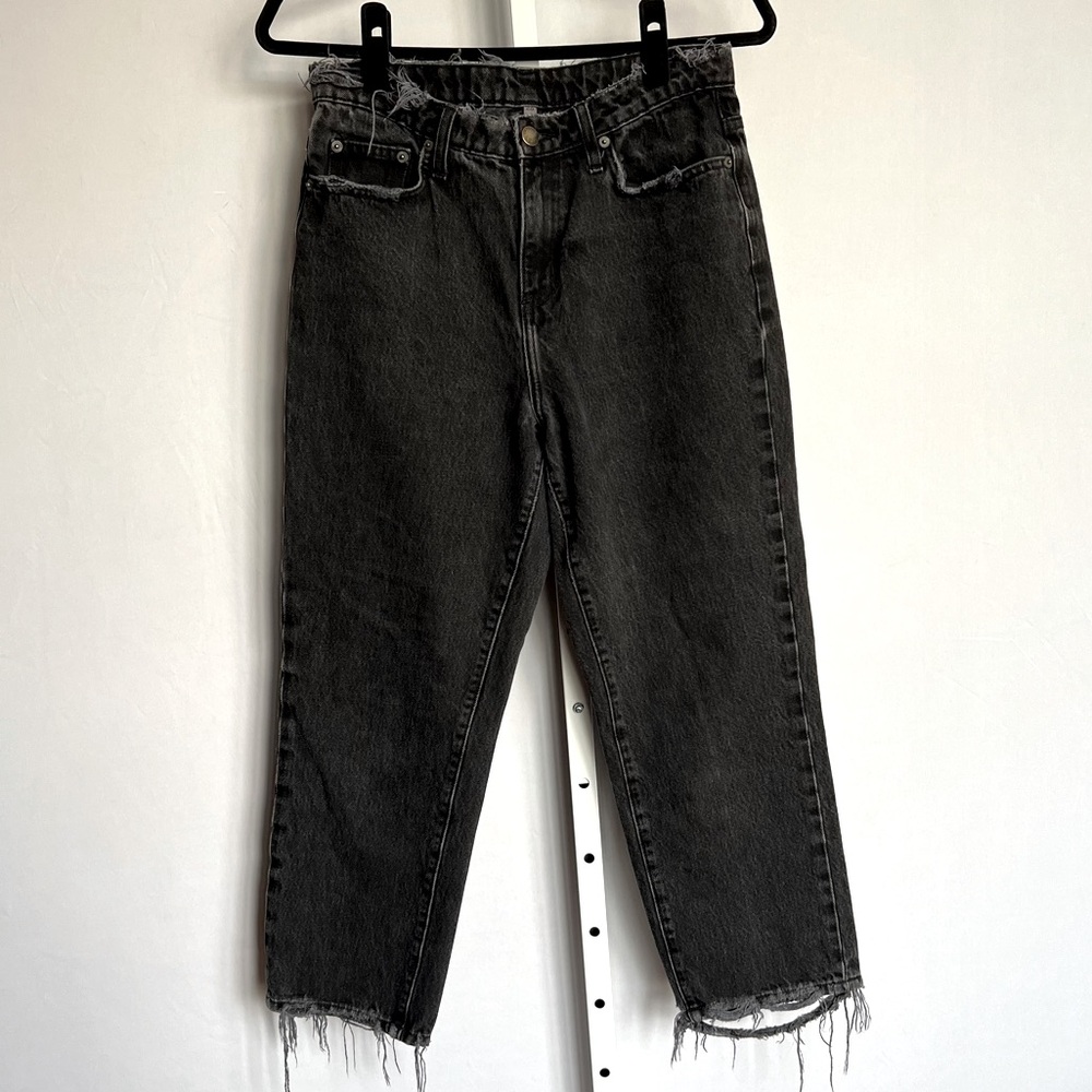 CARMAR Distressed Black Jeans